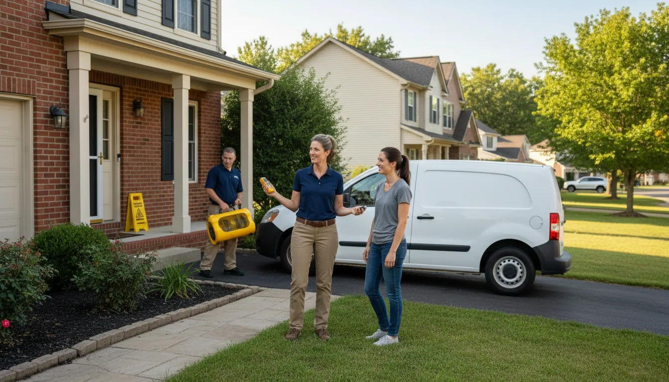Residential water damage restoration in Carolina Beach, NC